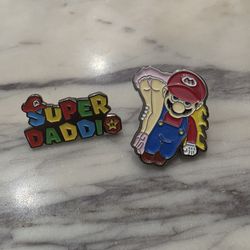 Super Mario Bad Boy Mario x Super Daddio Enamel Pin 