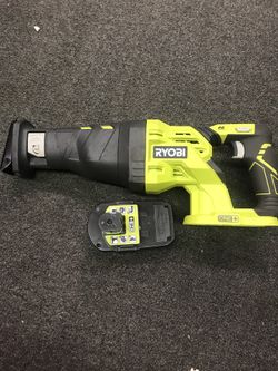 Ryobi 18v Reciprocating Saw With Battery And Charger