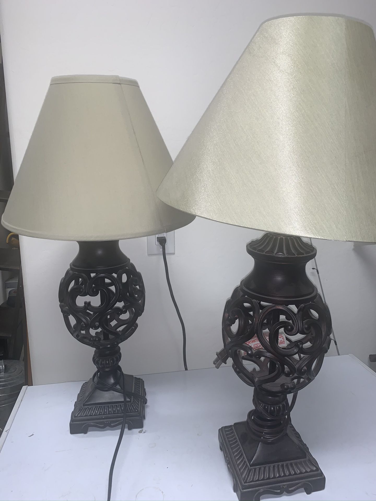 Set of large lamps