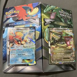 Pokemon Battle Arena Decks: Keldeo EX vs Rayquaza EX - XY - Steam Siege