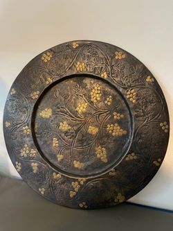 Vintage Brass Charger Plate