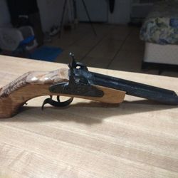 Vintage Replicas By Parris Savannah TN 1891 Double Barrel Hammer Wood Toy Pistol