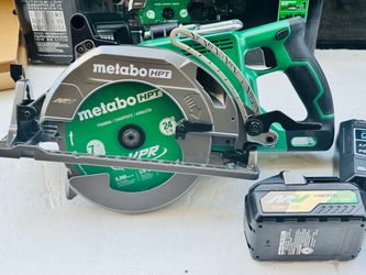 Metabo HPT Multi-Volt 36-volt 4 -Amp 7-1/4-in Brushless Hybrid Capable Cordless Circular saw (Battery Included and Charger Included)