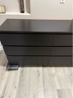 black dresser