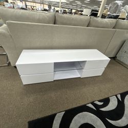 White TV Stand 