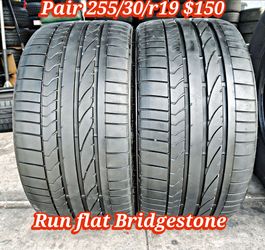 Pair of 2 run flan Bridgestone 255/30/r19 ‼️ free instalation and balance ‼️