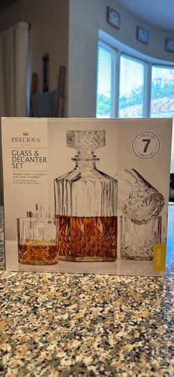Precious Home 7-Piece Glass & Decanter Set