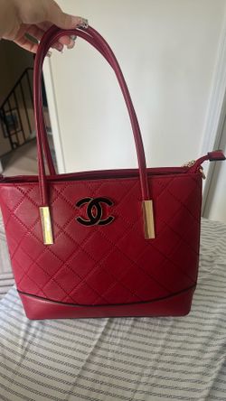 Red brand cc tote bag tote bag