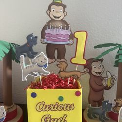 Curious George Birthday Party Centerpieces 