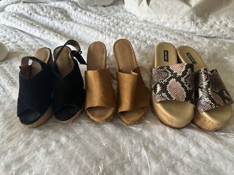 3 pair of sandals for $30
