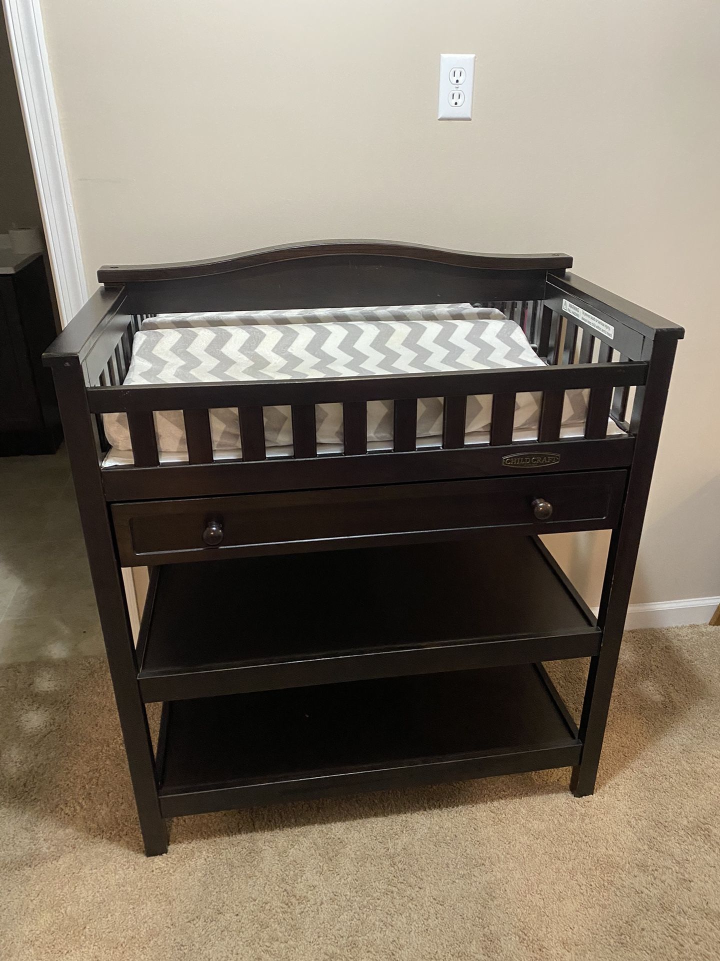 Matching Crib And Changing Table