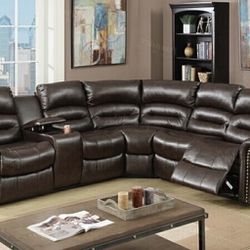 Power Recliner Sectional Brand New