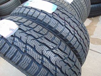 2 New Old Stock LT 225 75 16 Nokian WR C3 Tires 10PLY Date 2021 & 2023