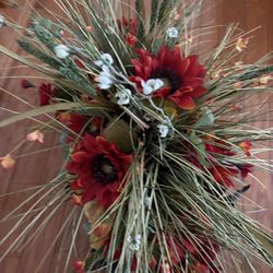 Artificial flower basket