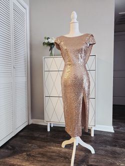 Windsor Rose Gold Sequence Dress