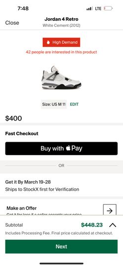 Jordan White Cement 4s