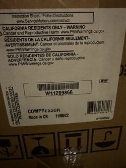 New Compressor  W11209866