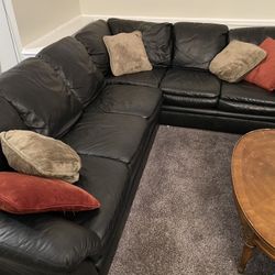 Nice Black Sectional Sofa / Couch
