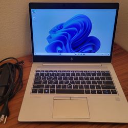 HP EliteBook 735 G5 laptop with 14" FHD IPS Screen, Ryzen 5 2500U Pro, 16gb RAM, 256gb SSD, Wifi, Bluetooth, Windows 11 Pro