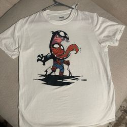 Superman Vs Venom  Marvel White  Tshirt 
