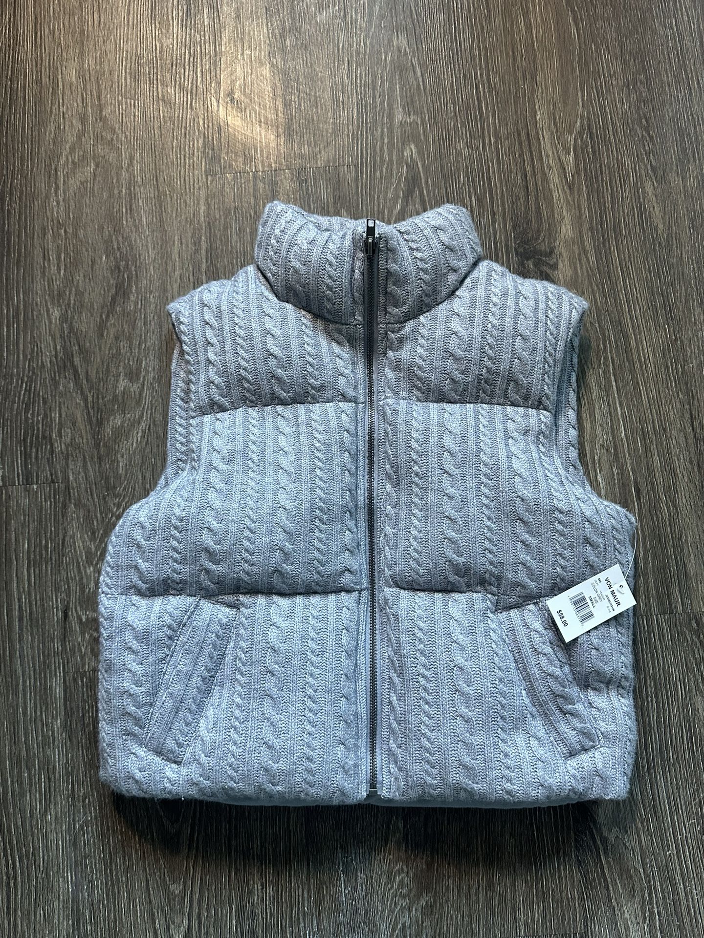 Grey Women’s Knit Sweater Vest – Size Small