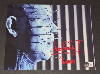 🔥 Doug Bradley Signed Autographed 8x10 Hellraiser Pinhead Beckett COA🔥