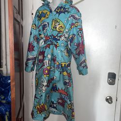 Dolce & Gabbana Cartoon Rain Coat Graffiti Trench Coat Comic Jacket 