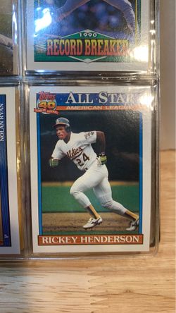 Rickey Henderson 1991 Topps All Star 391