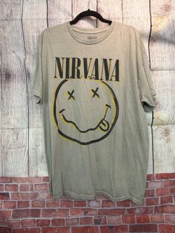 Nirvana Smiley Face Graphic T-Shirt XL