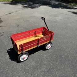 Rustic Radio Flyer Town And Country Pull Wagon