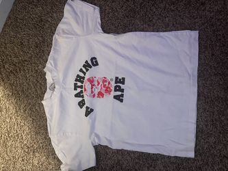 BAPE A Bathing Ape White Graphic T-Shirt