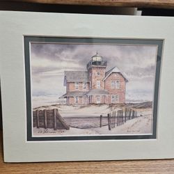 Mark Sherman Print "Lighthouse" Signed 
