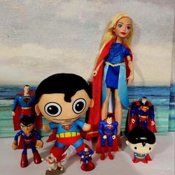 DC Comics Super Man Super Girl Bundle