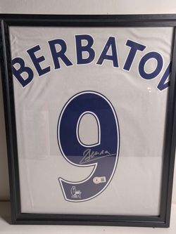 Dimitar Berbatov Signed Tottenham Hotspur Jersey Beckett Authenticated