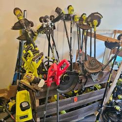 $25 Each - Ryobi Battery Operated Weedeatters Tool Only 
