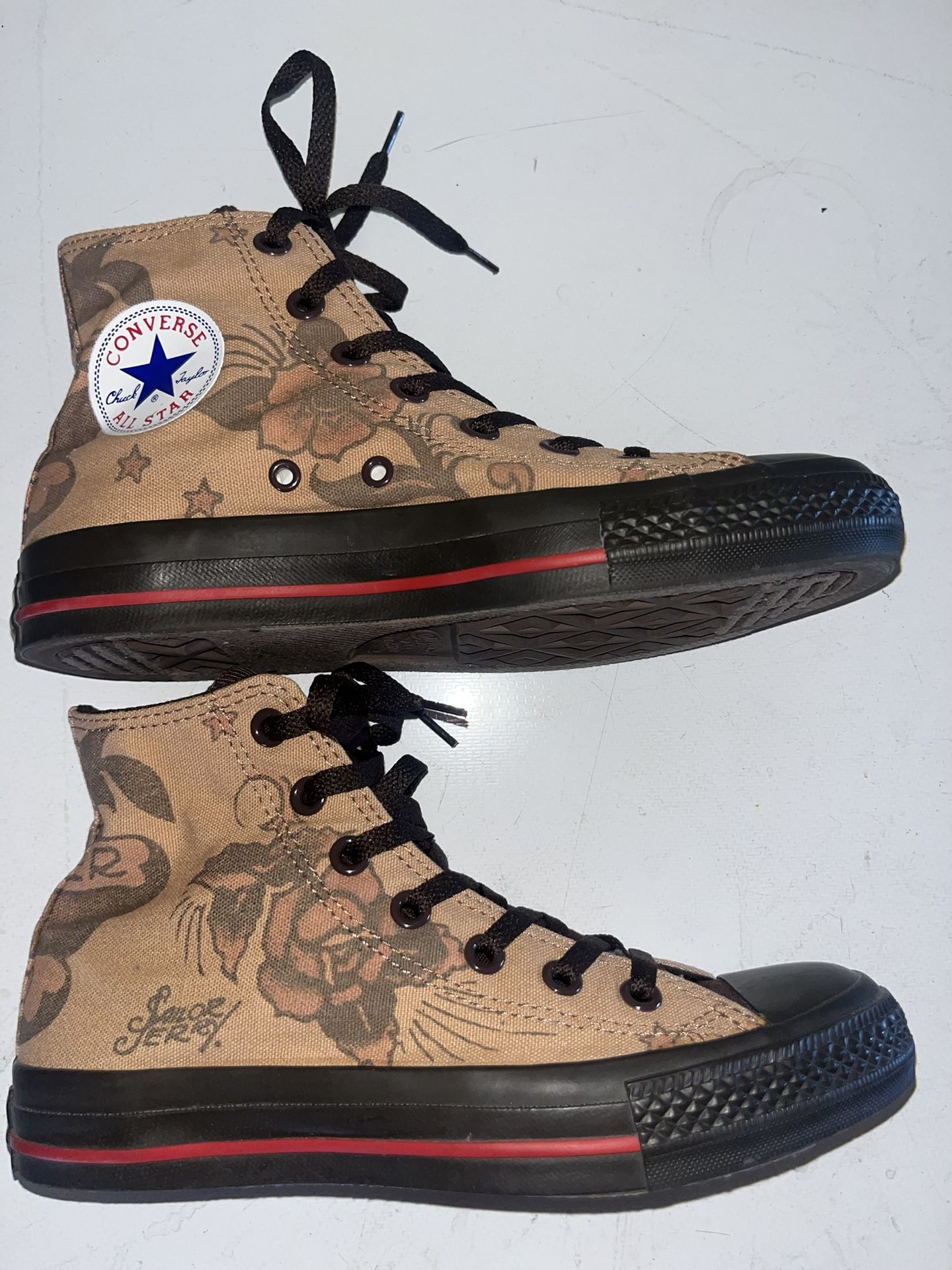 Converse Chuck Taylor All Star Hi Top Sailor Jerry Tan/Chocolate Shoes Woman’s 7 Men’s 5