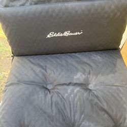 Eddie Bauer Self Inflating Sleeping Travel Mat Pad Camping Hiking 2’x6’ Black
