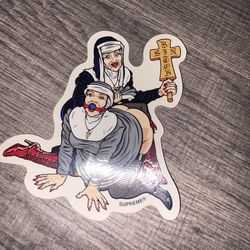 SUPREME SEAN CLIVER NUNS STICKER - FW22