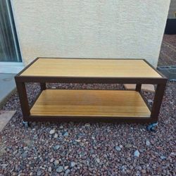 Wood Metal Tables $50 Each 