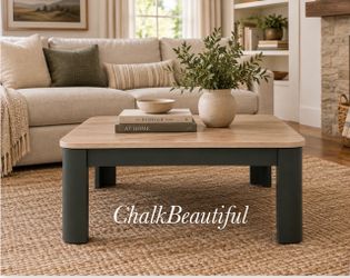 Solid Wood Coffee Table - Refinished!