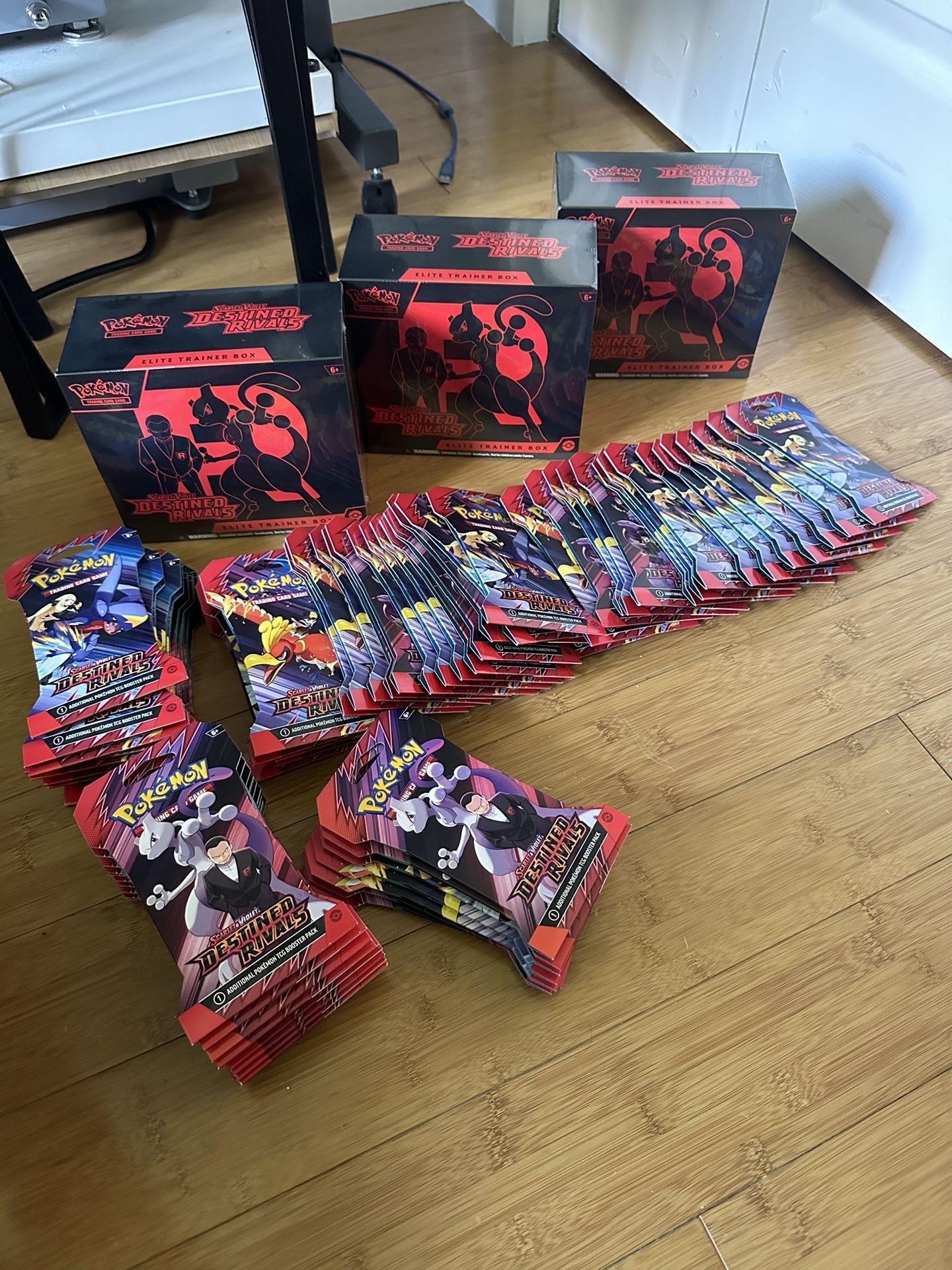 Destined Rivals Pokemon ETB 65 Booster Packs