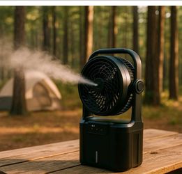 Camping mist fan