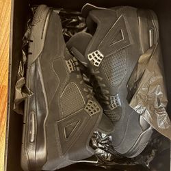 Black Cats Jordan 4 2020 Size 10