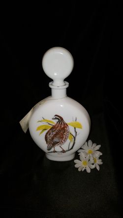 Vintage milk glass decanter