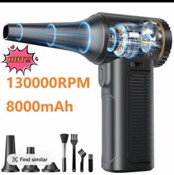 SHEKAR Electric Air Duster, Compressed Air Blower Gun