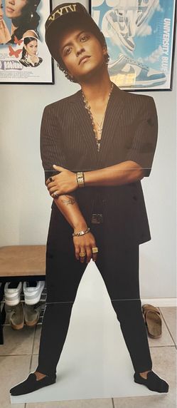 Bruno Mars Lifesize Cutout Board