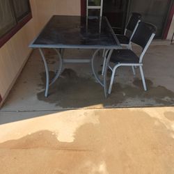 Patio table with 6 chairs