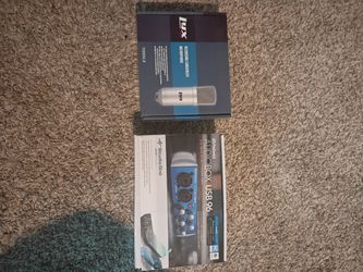 Whole set up ,audio box and condenser mocrophone