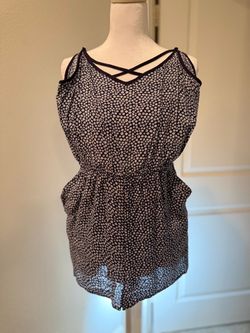 Floral Spaghetti Strap Romper
