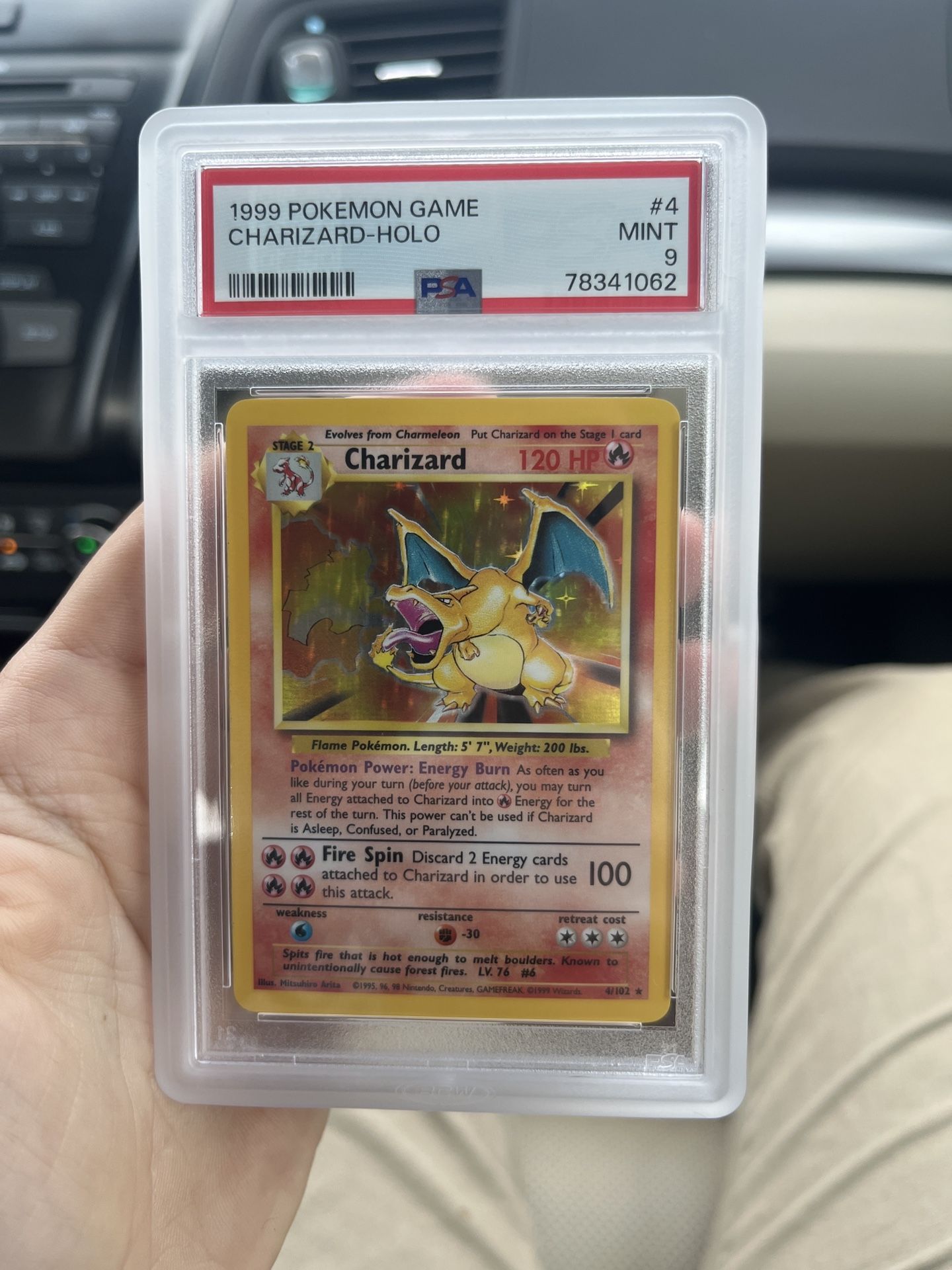 1999 charizard-holo psa 9